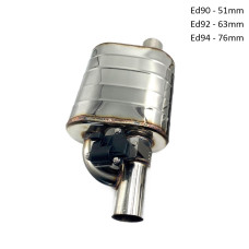 Ляво изпускателно гърне с клапа, заглушител и дистанционно 51 /63 /76MM - Ed90-94